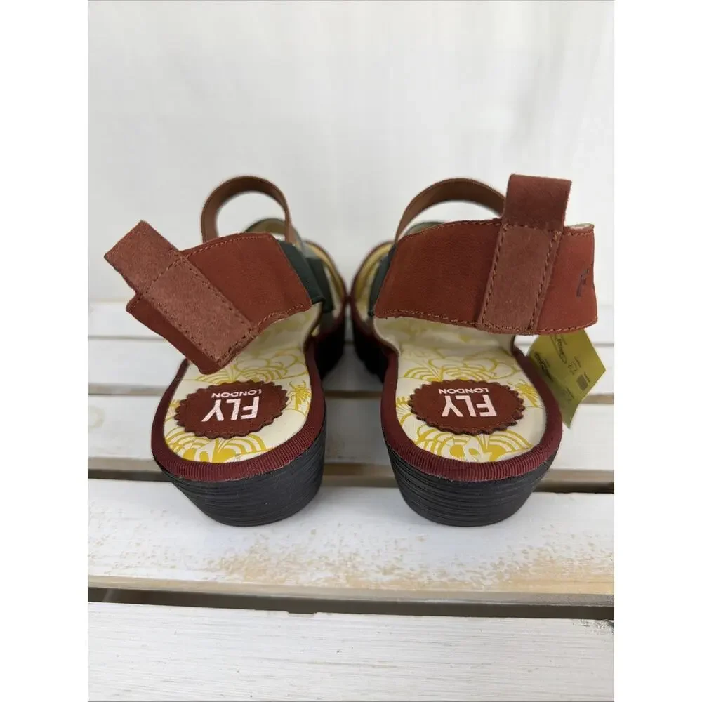 New NO Box Fly London CUPIDO Strappy Slip On Sandal #1056 Size EU 40